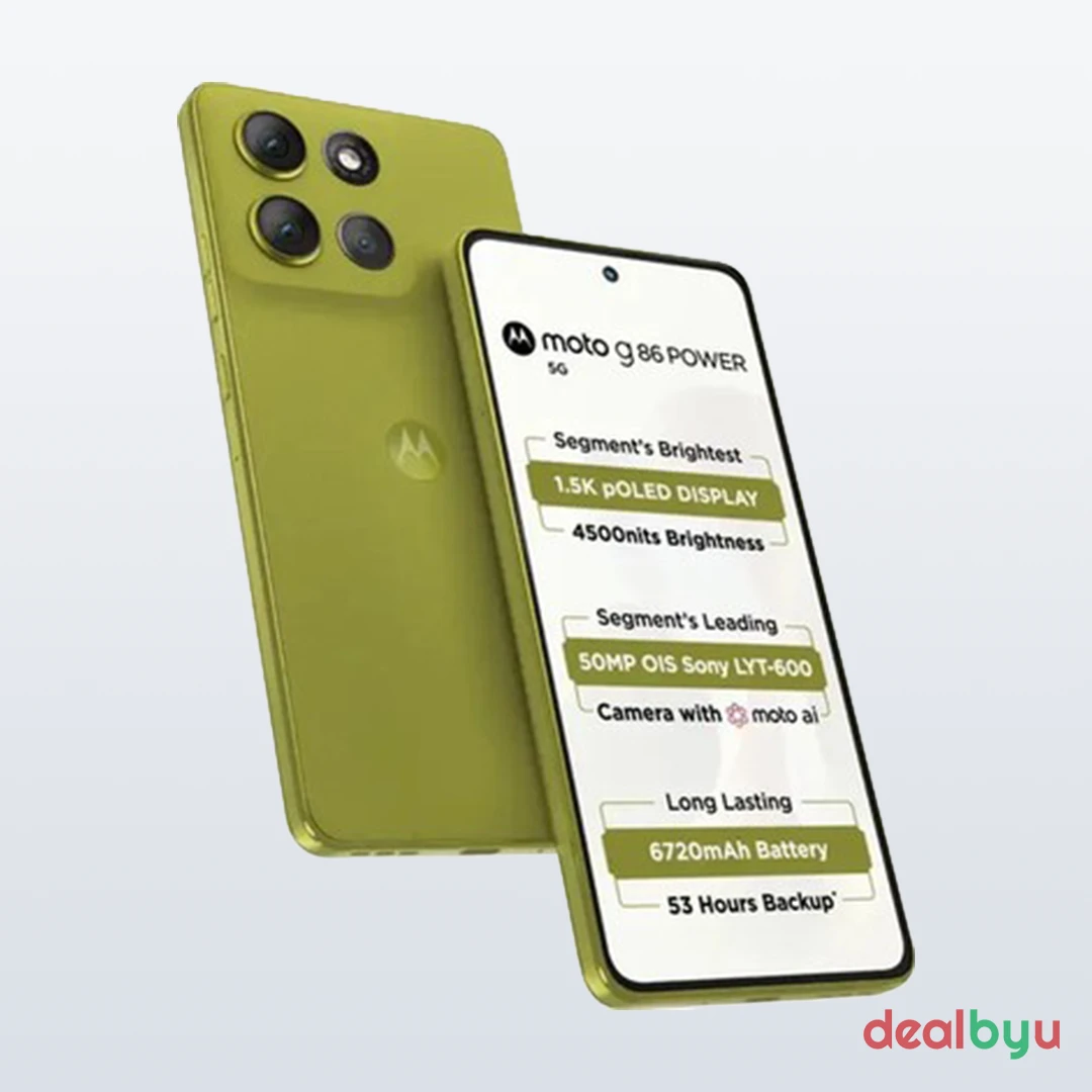 Motorola Moto G86 Power 5G — Dimensity 7400, 8 GB / 128 GB, 6.67" pOLED 120 Hz, 6720 mAh