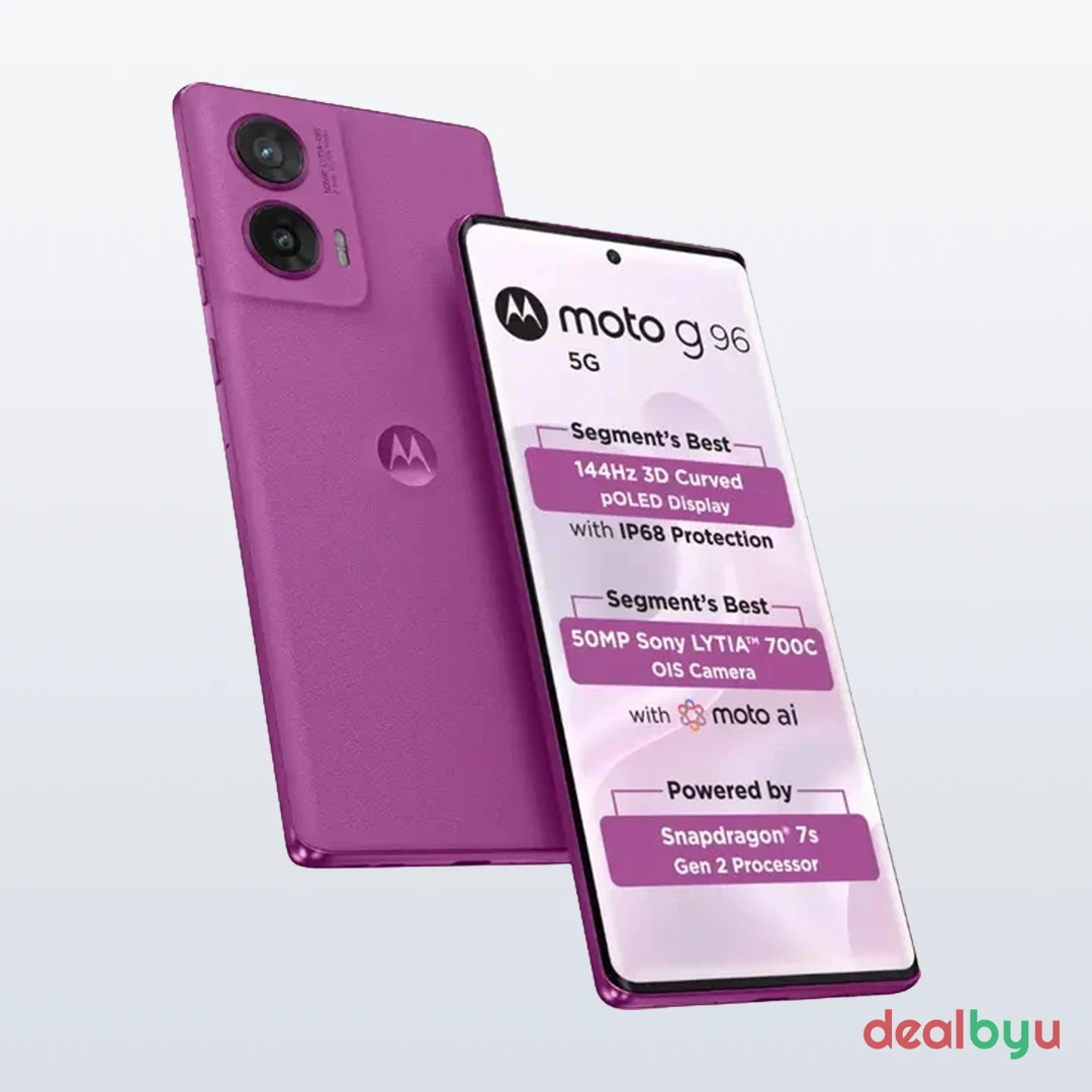 Motorola Moto G96 5G — Snapdragon 7s Gen 2, 8 GB / 128 GB, 6.67" pOLED 144 Hz, 5500 mAh
