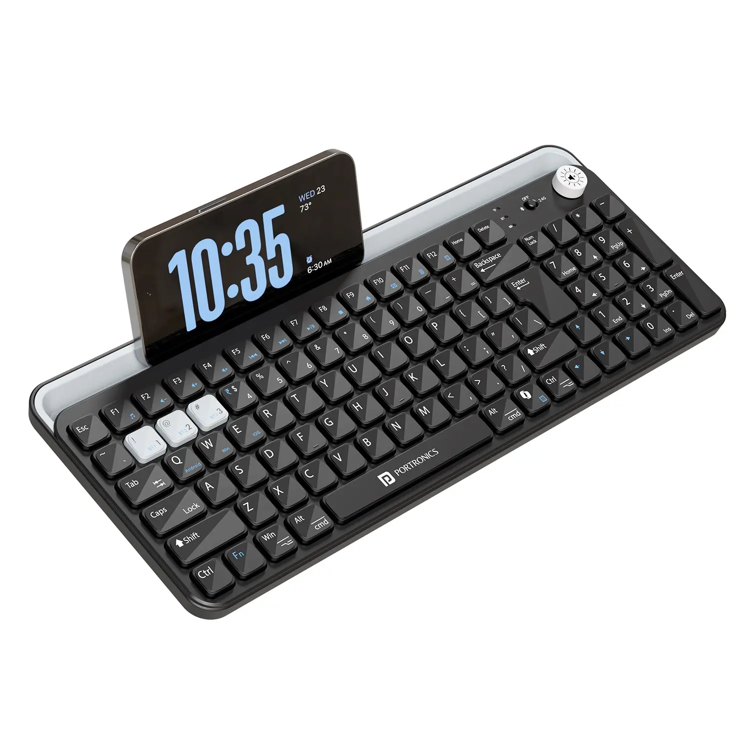 Portronics Bubble 4.0 — Wireless Keyboard, multi-device wireless