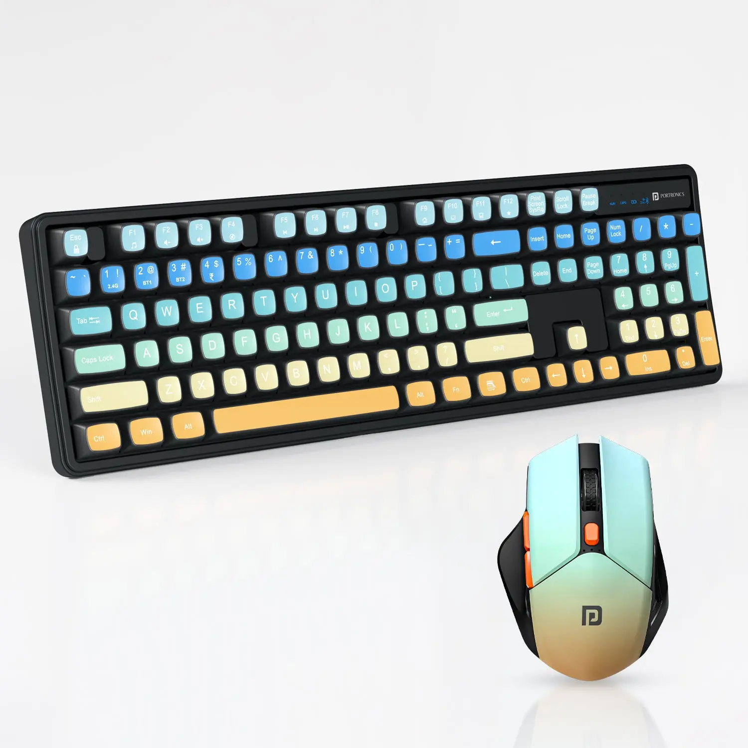 Portronics Key12 Combo — Wireless Keyboard + Mouse Combo, multi-device wireless