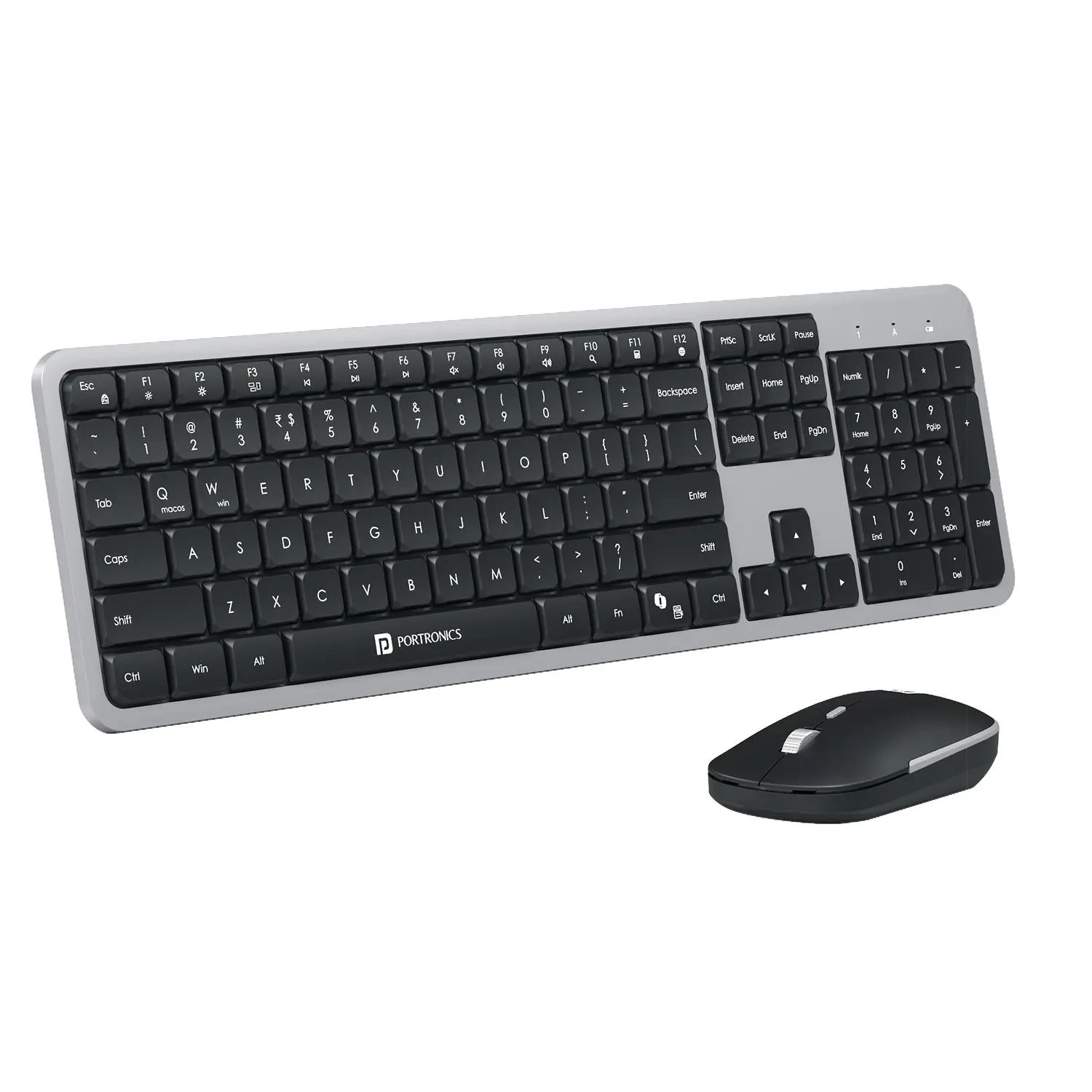 Portronics Key4 Combo — Wireless Keyboard + Mouse Combo, 2.4 GHz wireless