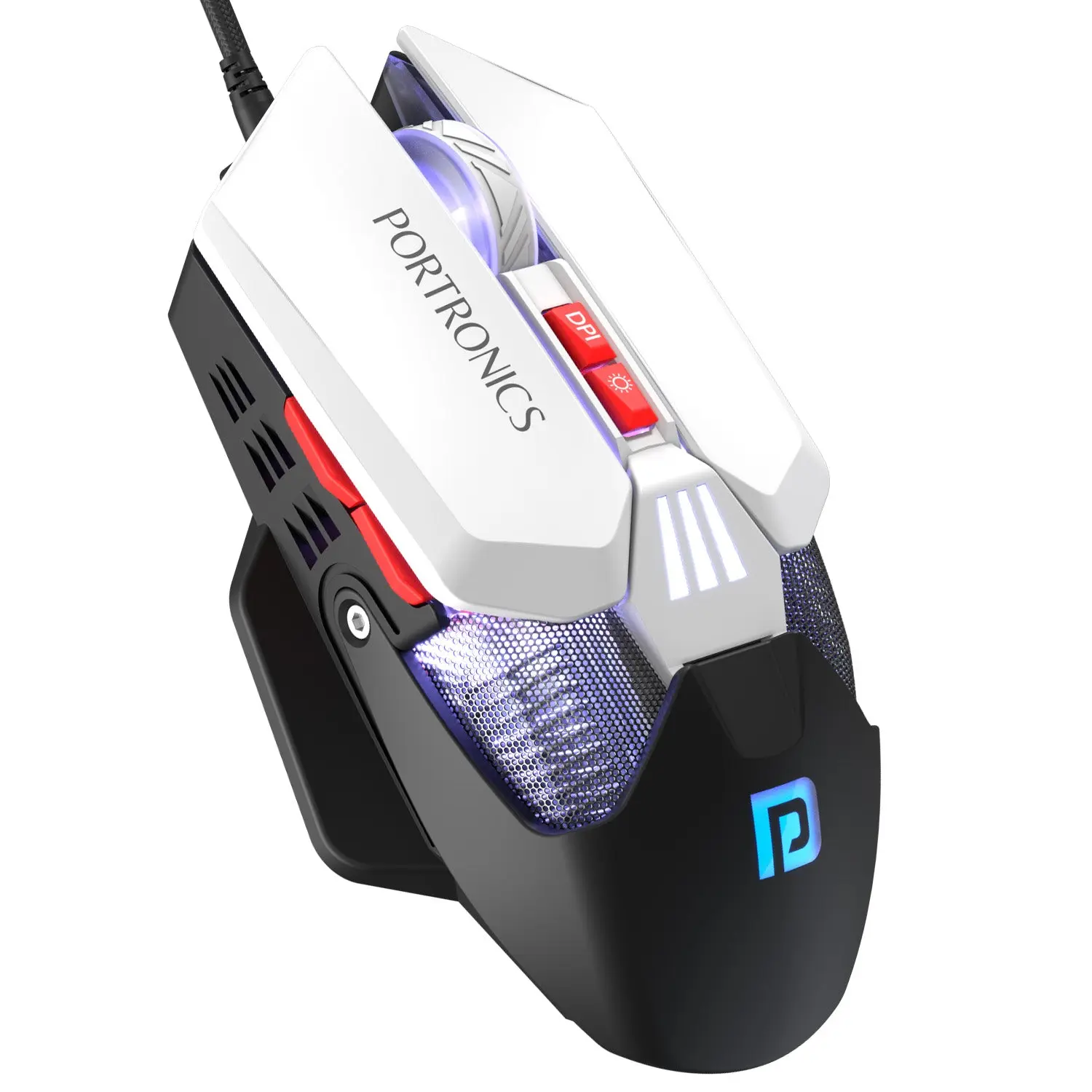 Portronics Vader X — Wired Gaming Mouse, 12,800 DPI, RGB