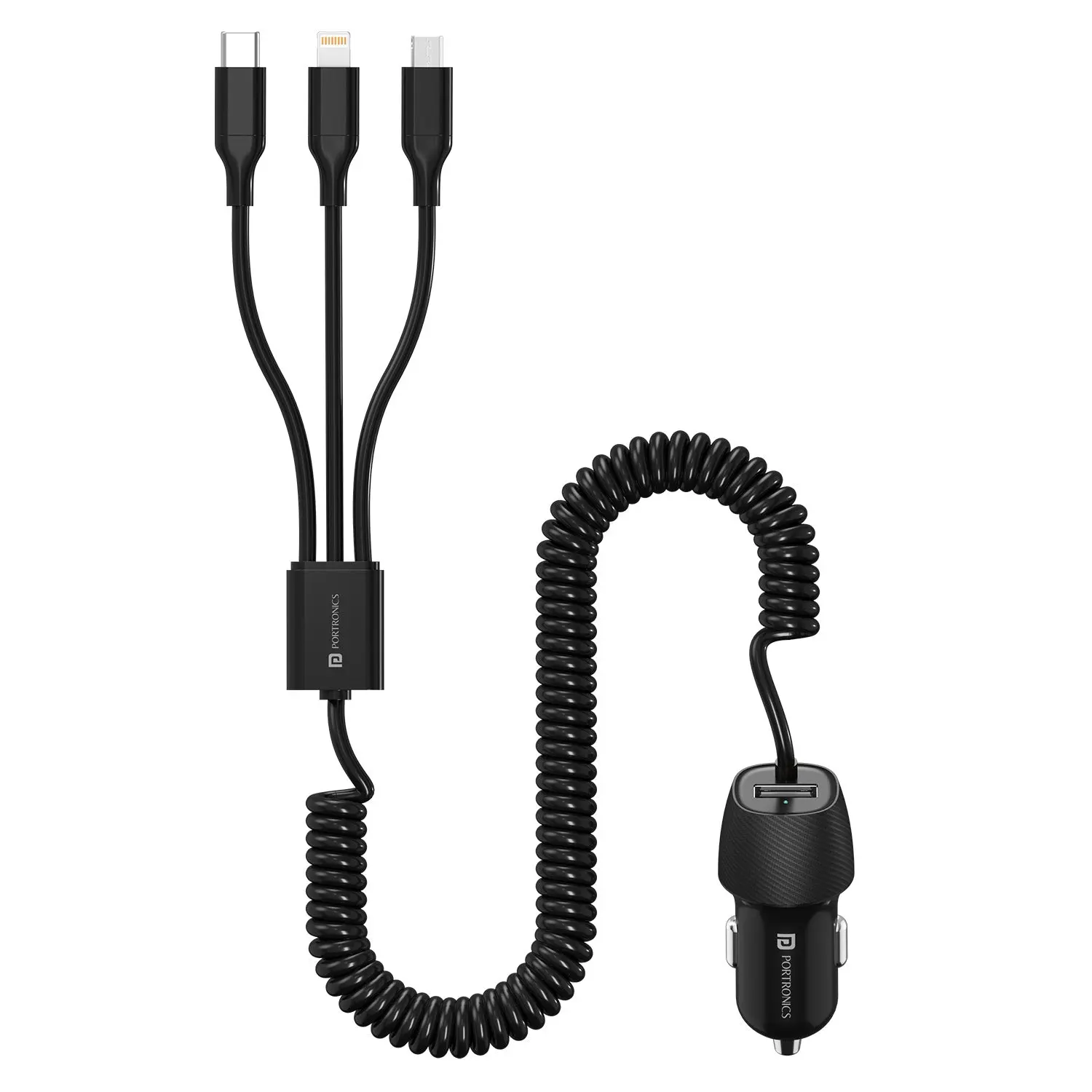 Portronics Car Power 3X