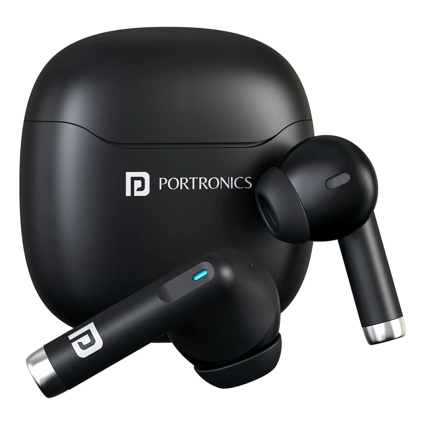 Portronics Twins S18 Pro — True Wireless Earbuds, 35 H Playback, ENC, IPX5