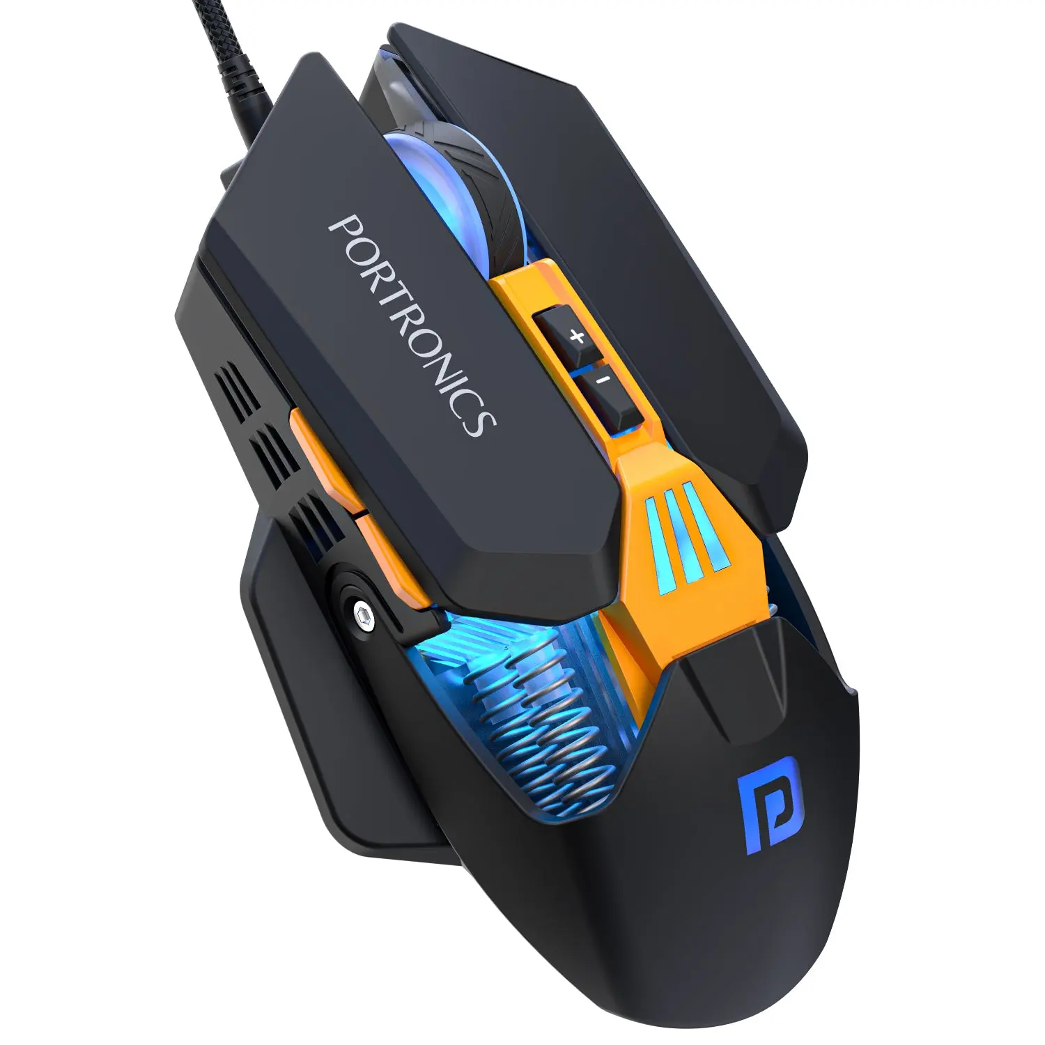 Portronics Vader 2.0 — Wired Gaming Mouse, 7,100 DPI, RGB