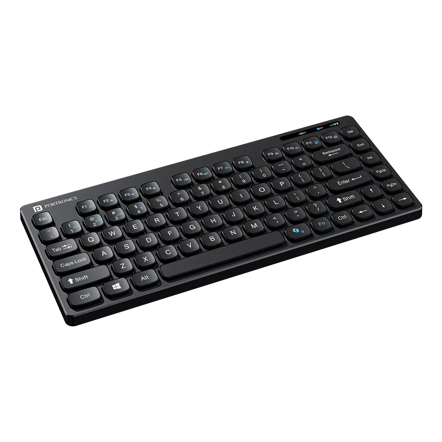 Portronics Bubble — Wireless Keyboard, multi-device wireless, compact