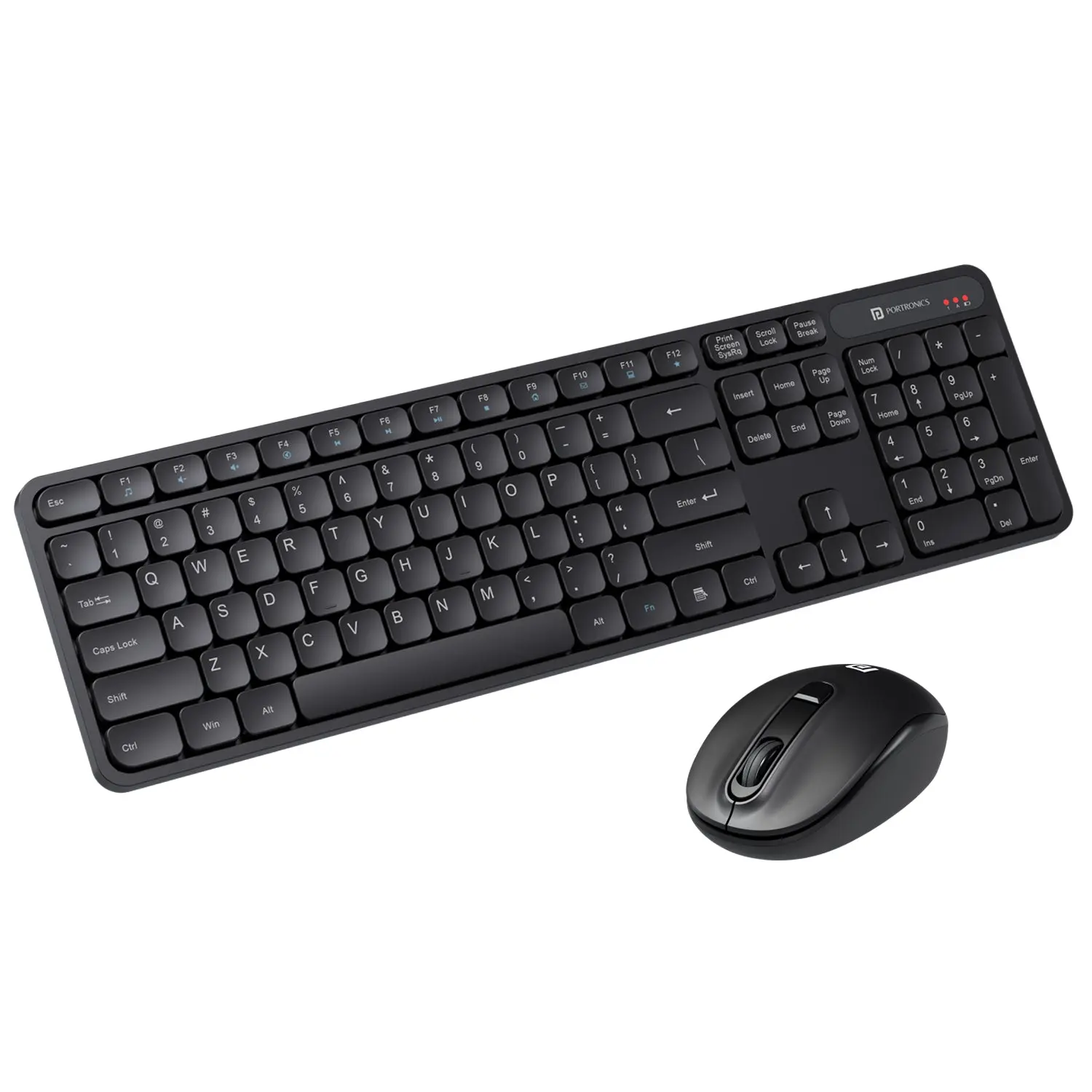 Portronics Key8 Combo — Wireless Keyboard + Mouse Combo, 2.4 GHz wireless