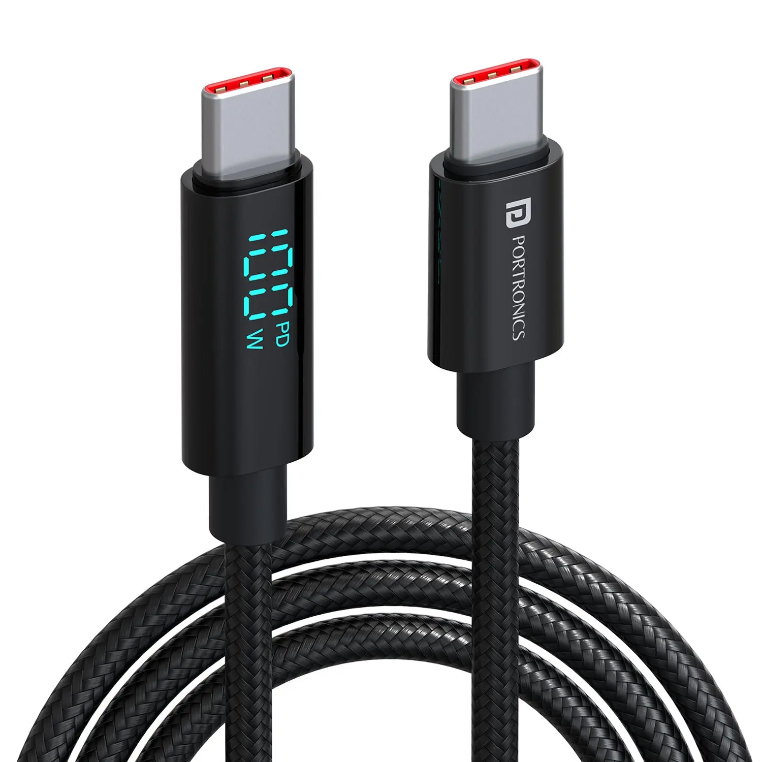 Portronics Konnect View 100W PD Type C to Type C Cable-2M