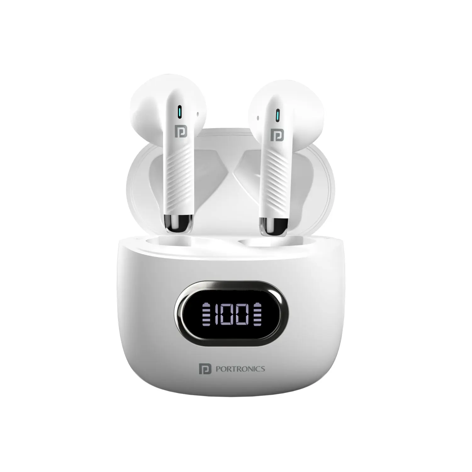 Portronics Harmonics Twins S9 — True Wireless Earbuds, 30 H Playback, ENC, IPX4