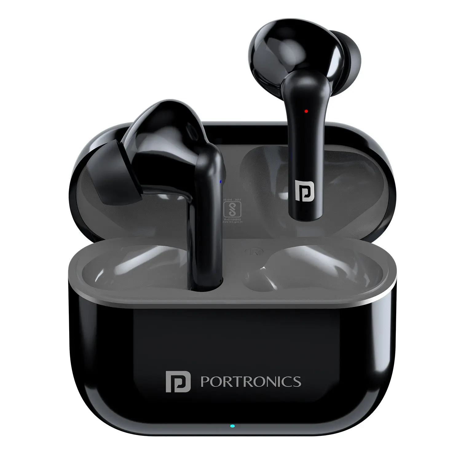 Portronics Harmonics Twins S6 — True Wireless Earbuds, 50 H Playback, ENC, IPX4