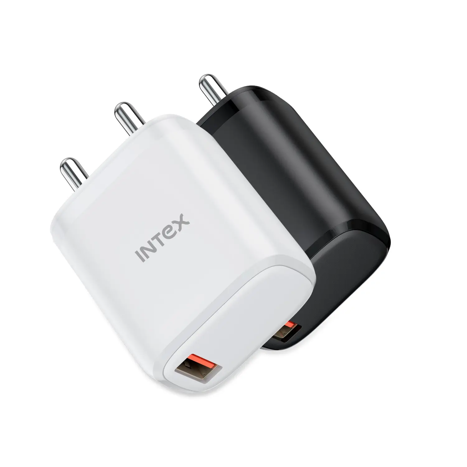 Intex Bolt Quick 20W QC Fast Charger - Black, White