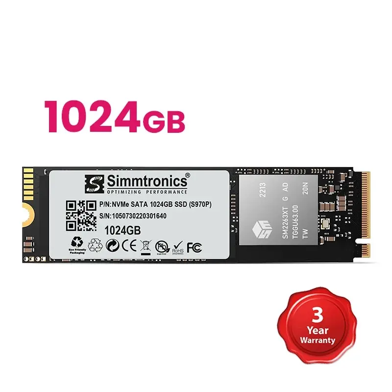 Simmtronics 1024GB NVMe NAND SSD (S970P)