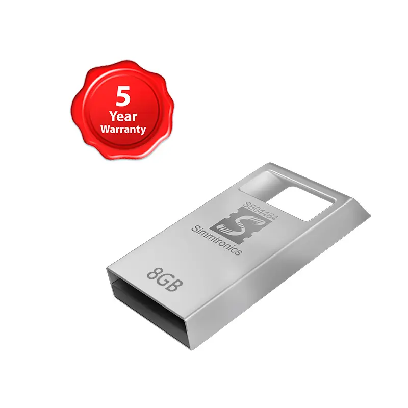 8GB USB DRIVE (TEENY) METAL BODY