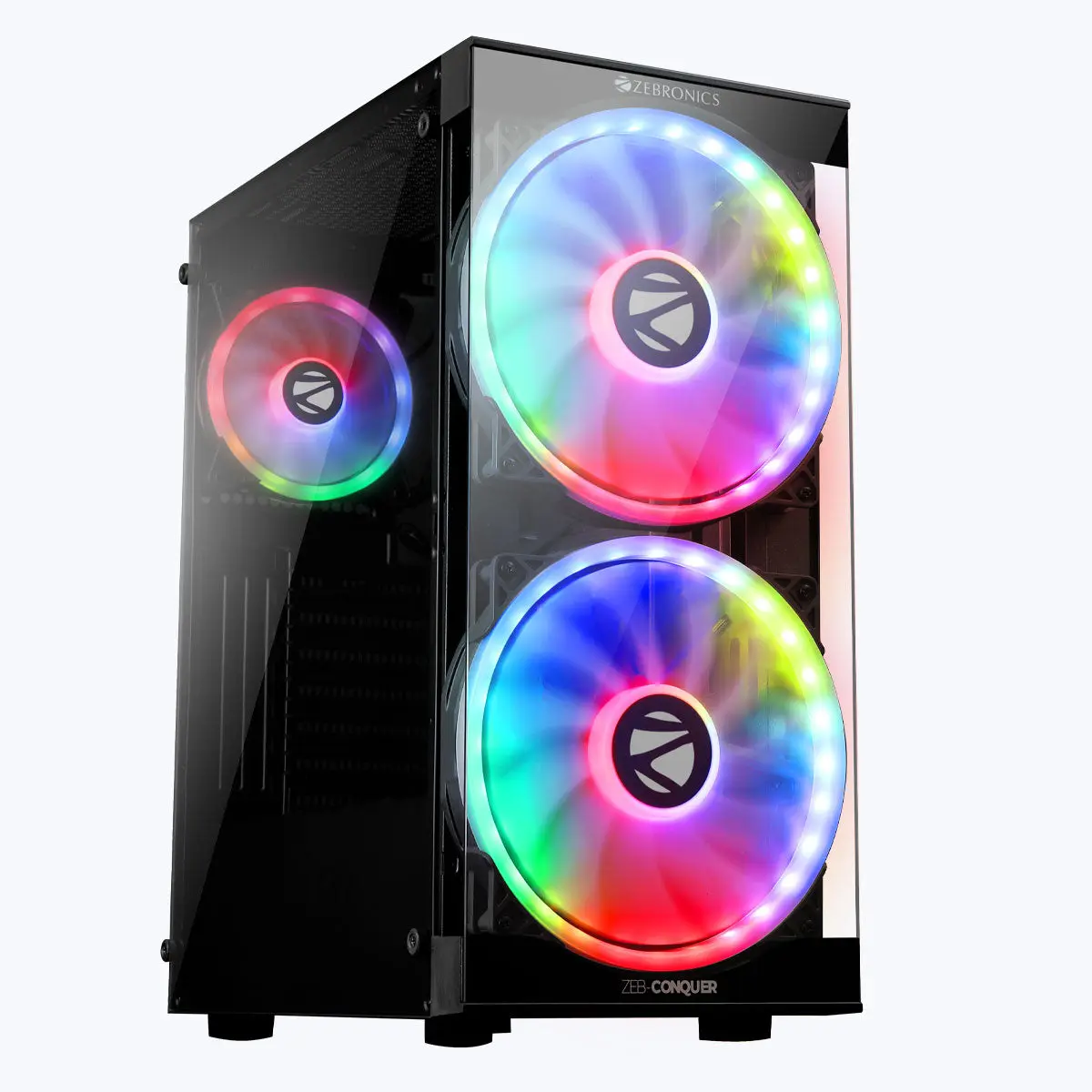 Zebronics Zeb-Conquer — Mid Tower PC Cabinet (ATX)