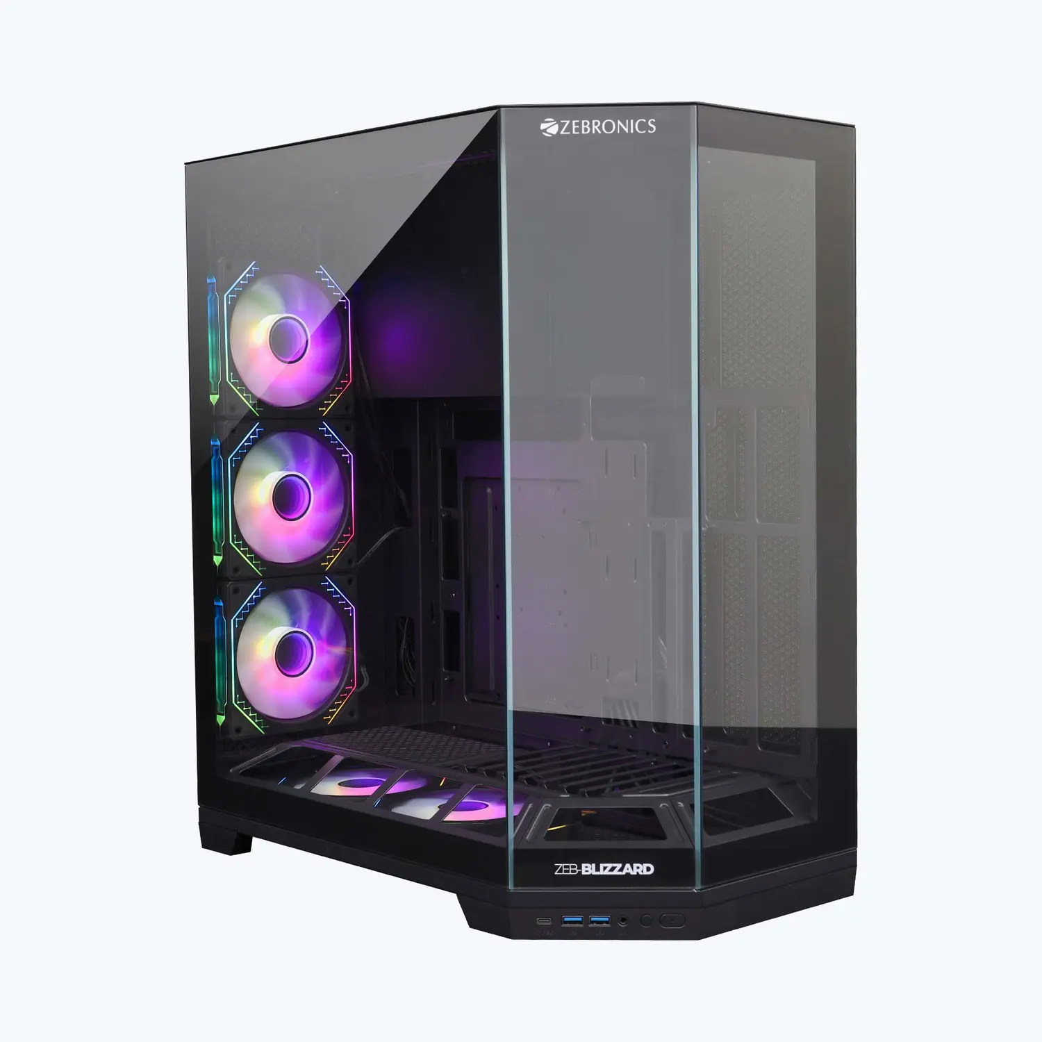 Zebronics Zeb-Blizzard — Mid Tower PC Cabinet (ATX)