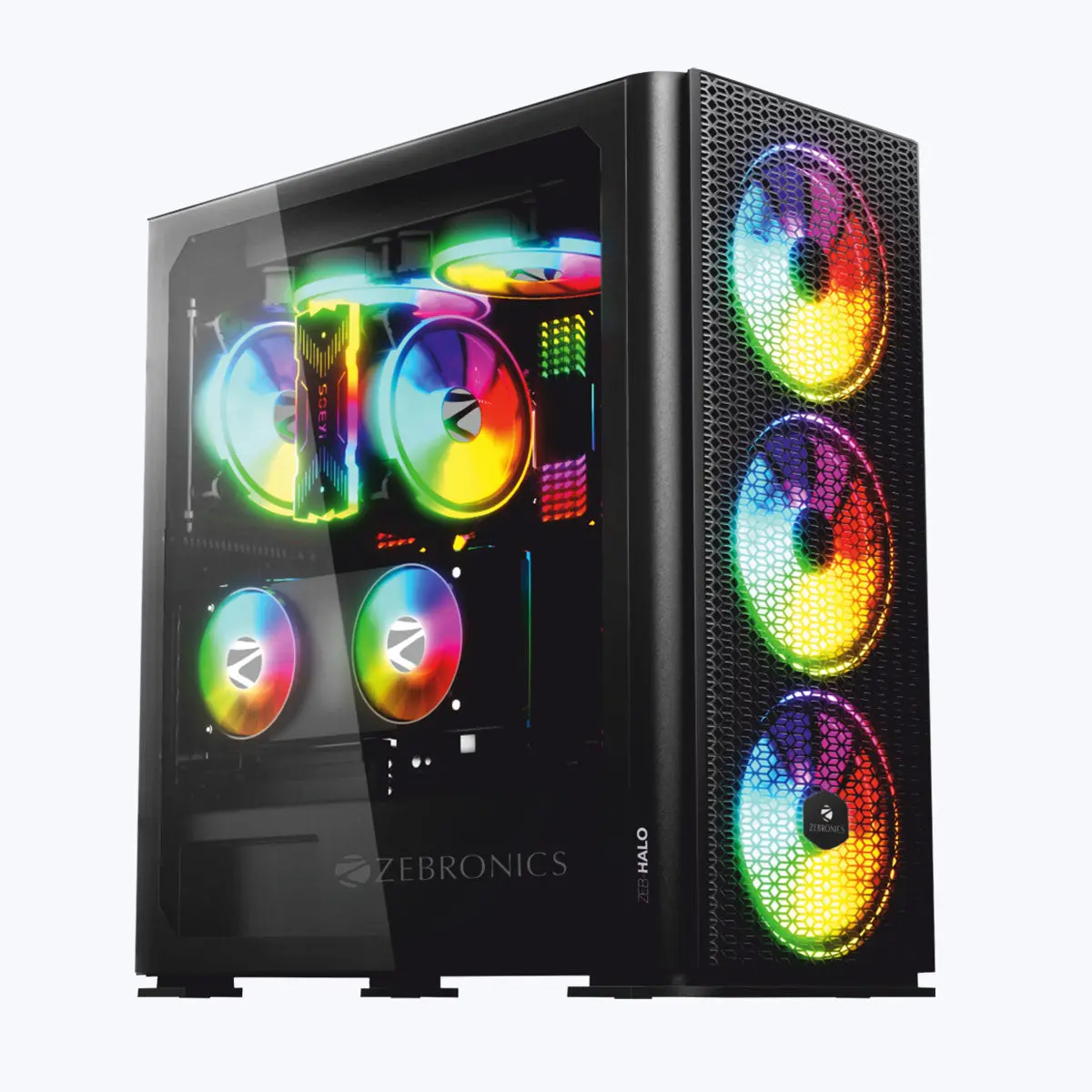Zebronics Zeb-Halo — Mid Tower PC Cabinet (ATX)