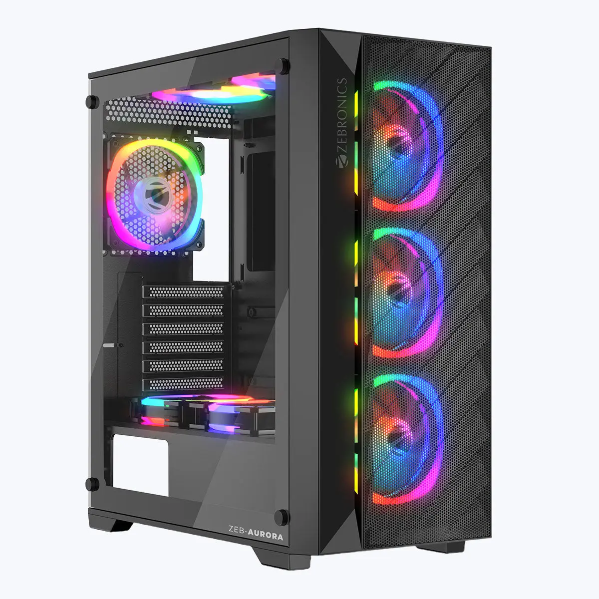 Zebronics Zeb-Aurora — Mid Tower PC Cabinet (ATX)