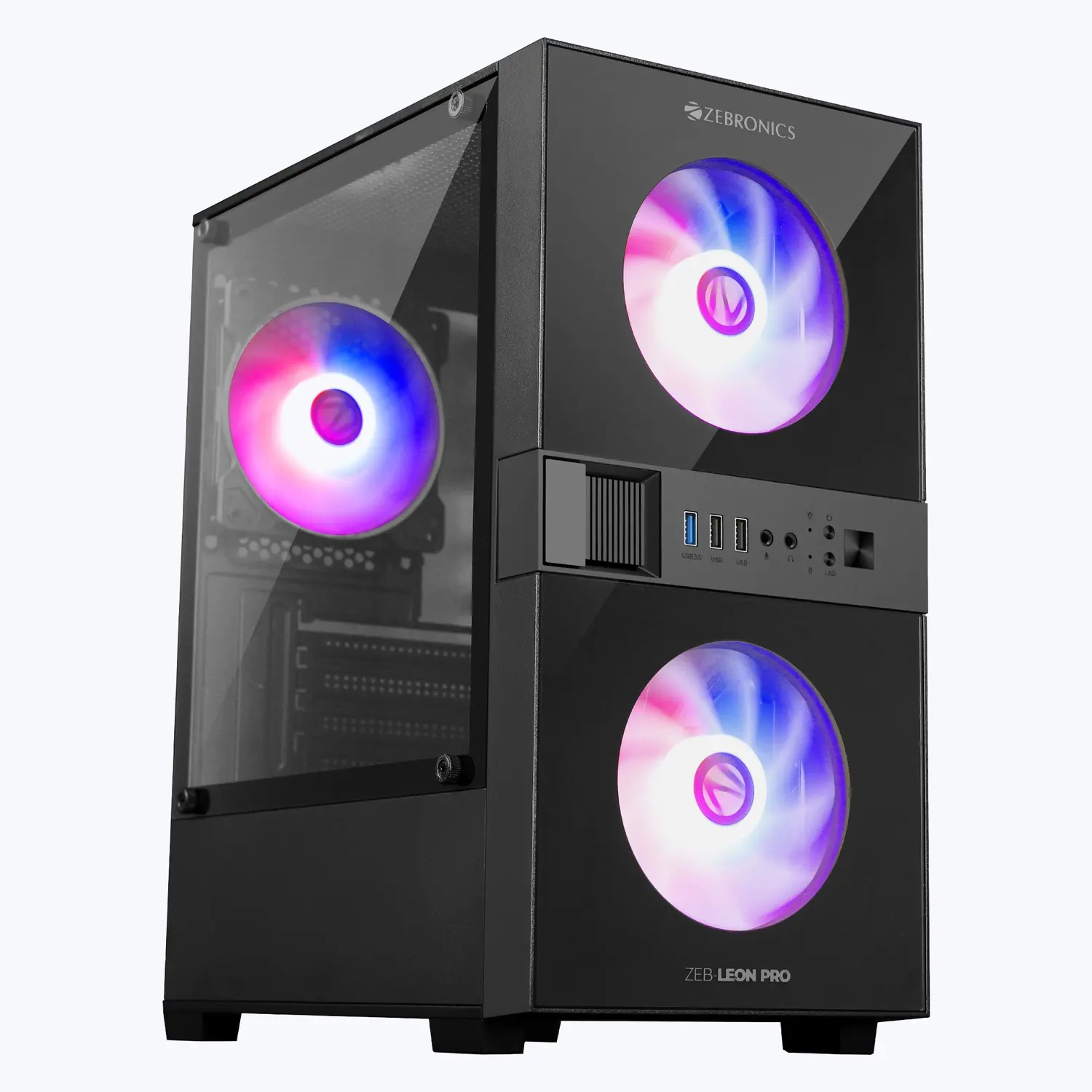 Zebronics Zeb-Leon — Mid Tower PC Cabinet (ATX)