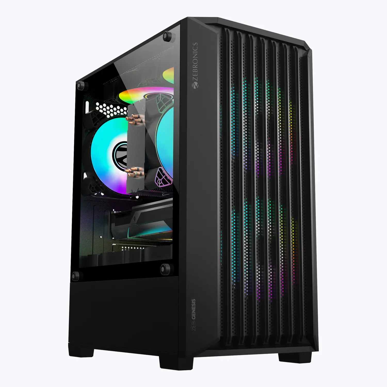 Zebronics Zeb-Genesis — Mid Tower PC Cabinet (ATX)