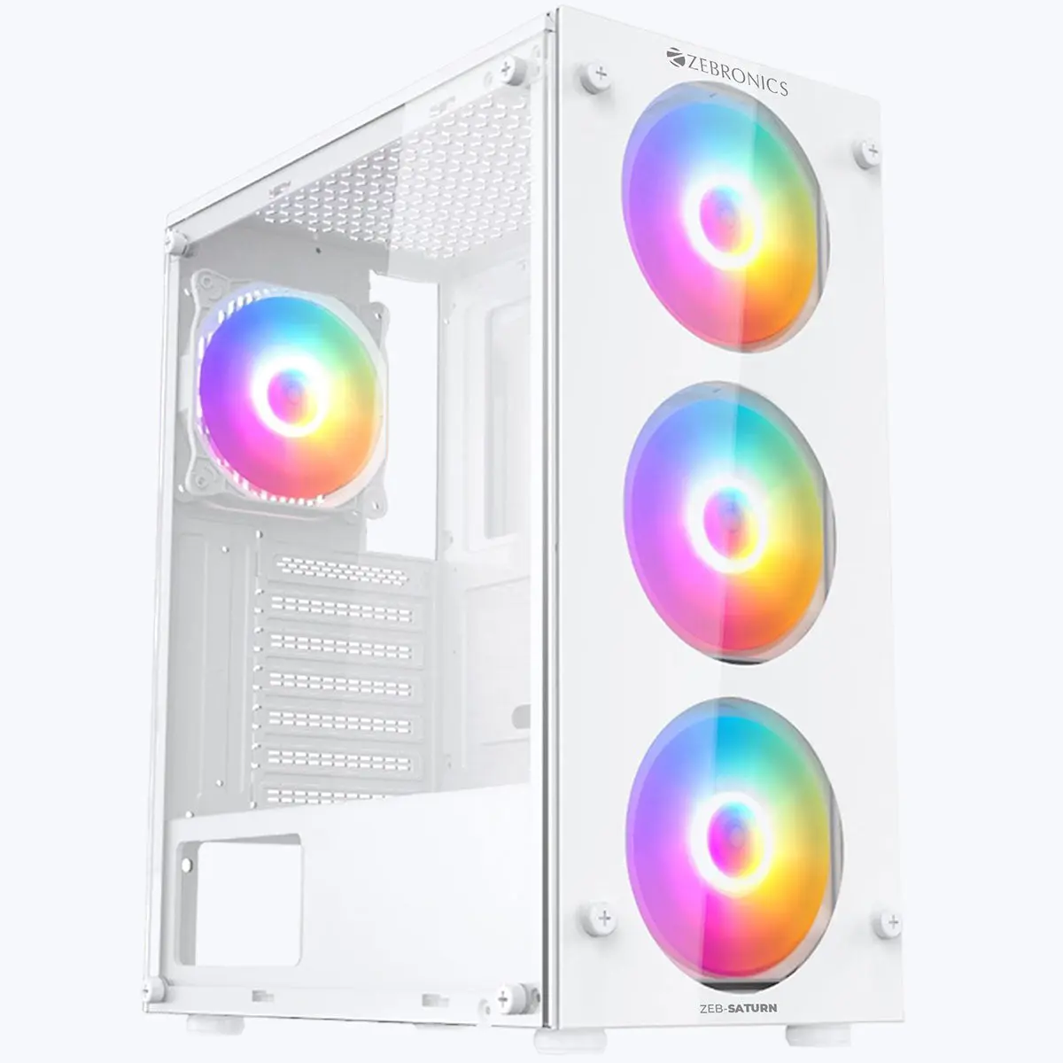 Zebronics Zeb-Saturn — Mid Tower PC Cabinet (ATX)
