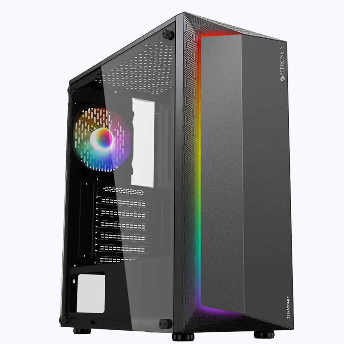 Zebronics Zeb-Atomic — Mid Tower PC Cabinet (ATX)