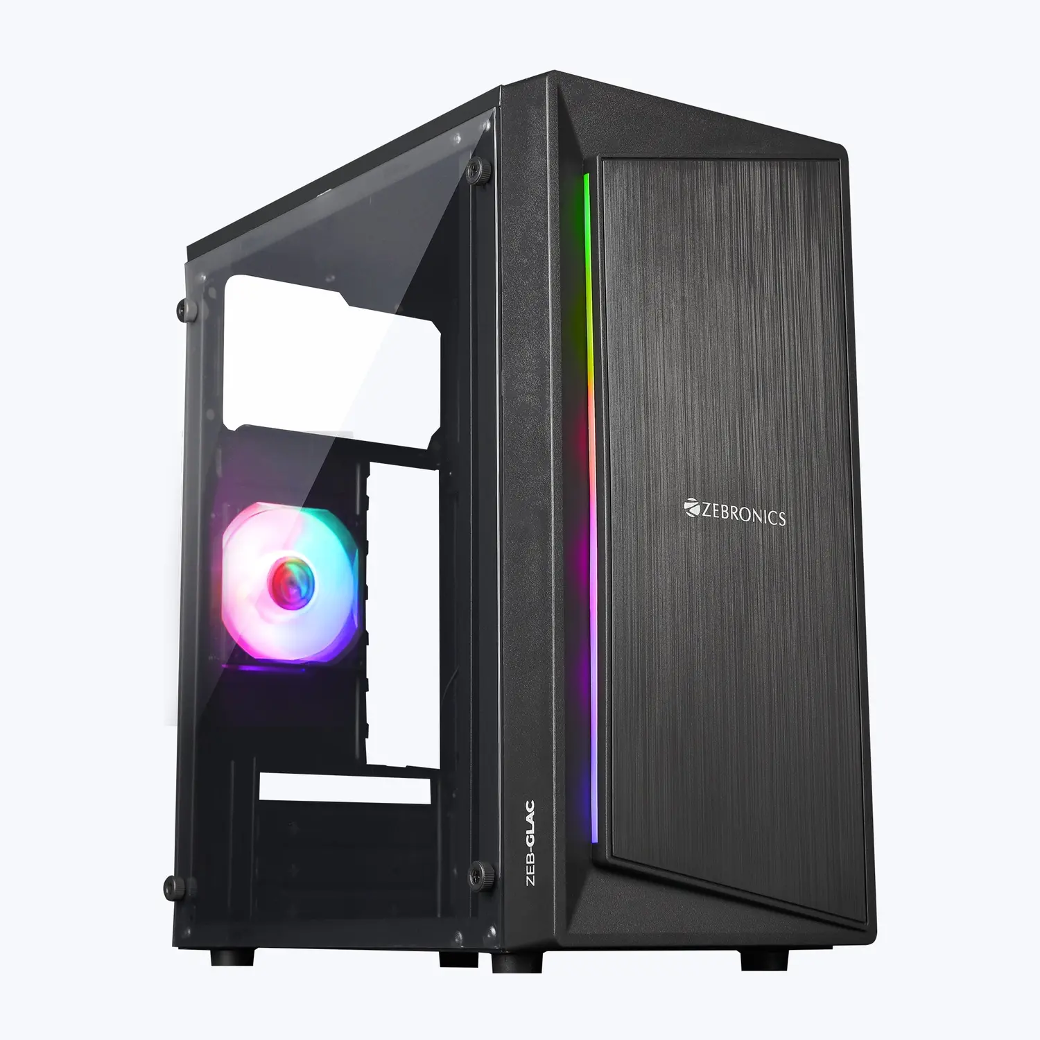 Zebronics Zeb-Glac — Mid Tower PC Cabinet (ATX)