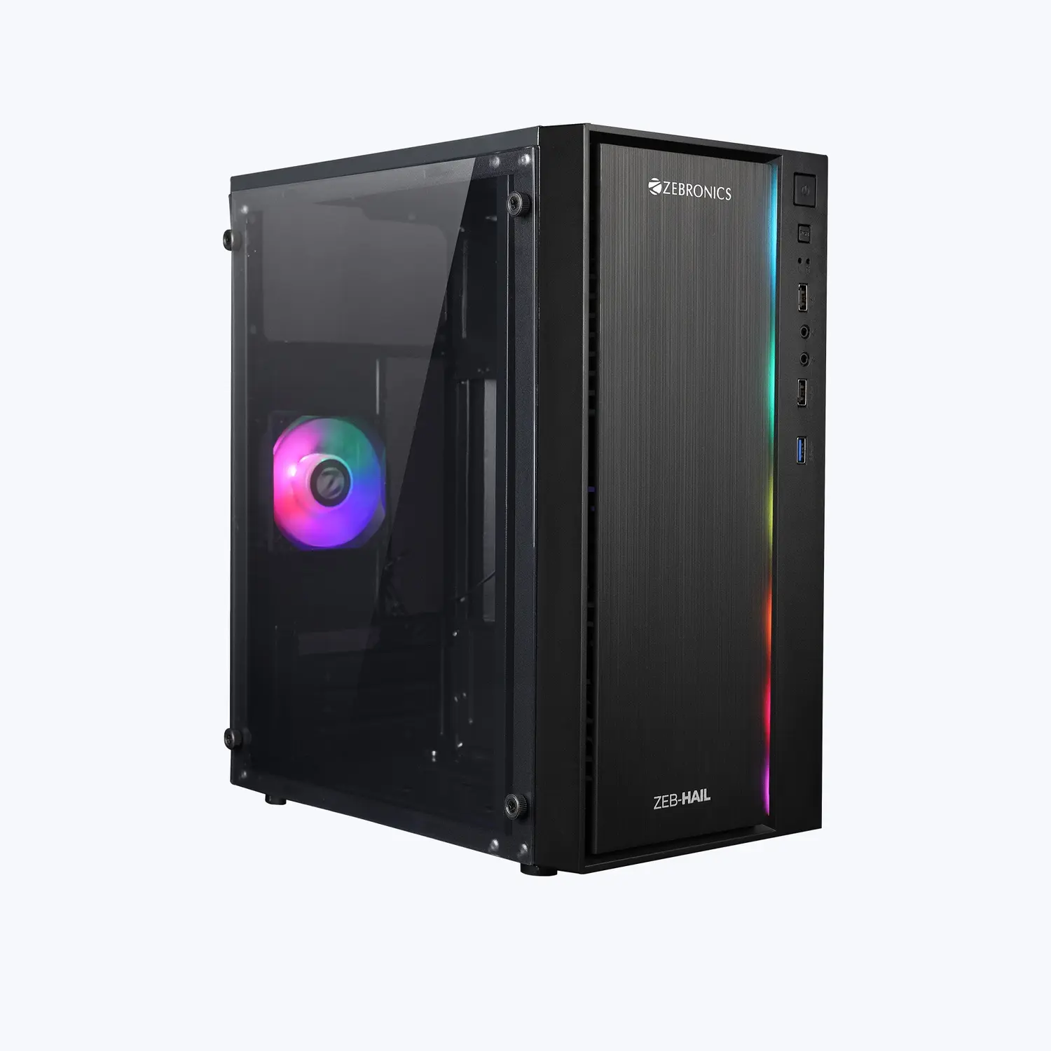Zebronics Zeb-Hail — Mid Tower PC Cabinet (ATX)