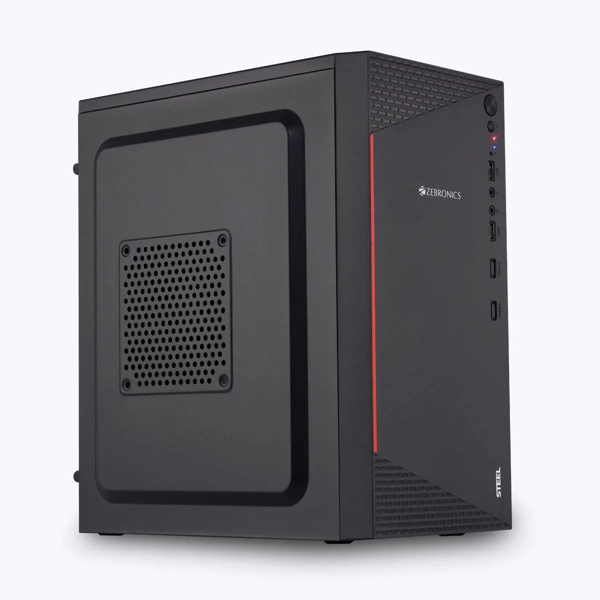 Zebronics Zeb-Steel — Mini Tower PC Cabinet (Micro-ATX)