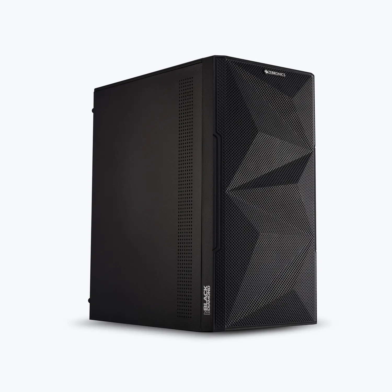 Zebronics Zeb-Black Diamond — Mini Tower PC Cabinet (Micro-ATX)