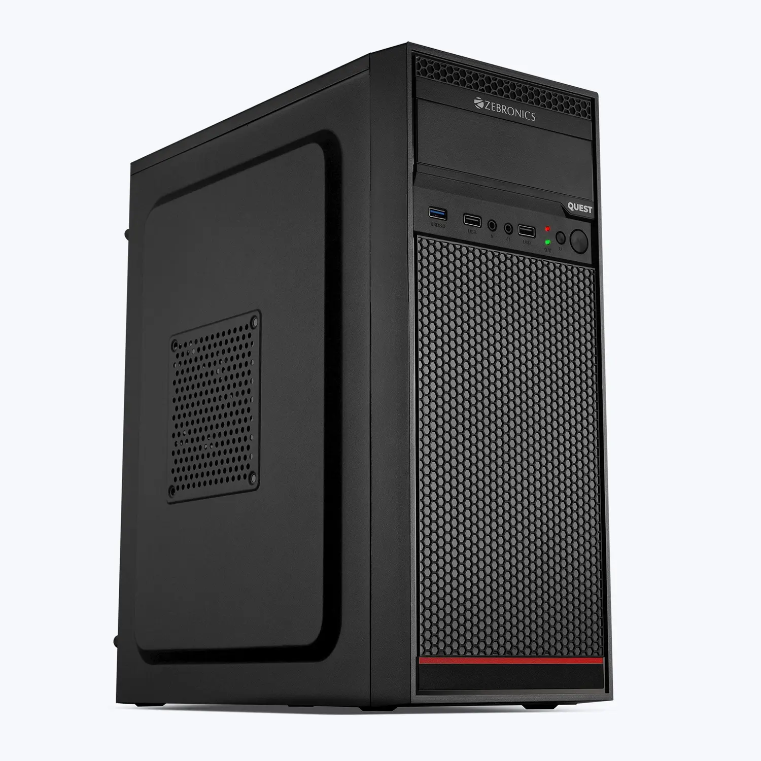 Zebronics Zeb-Quest — Mini Tower PC Cabinet (Micro-ATX)
