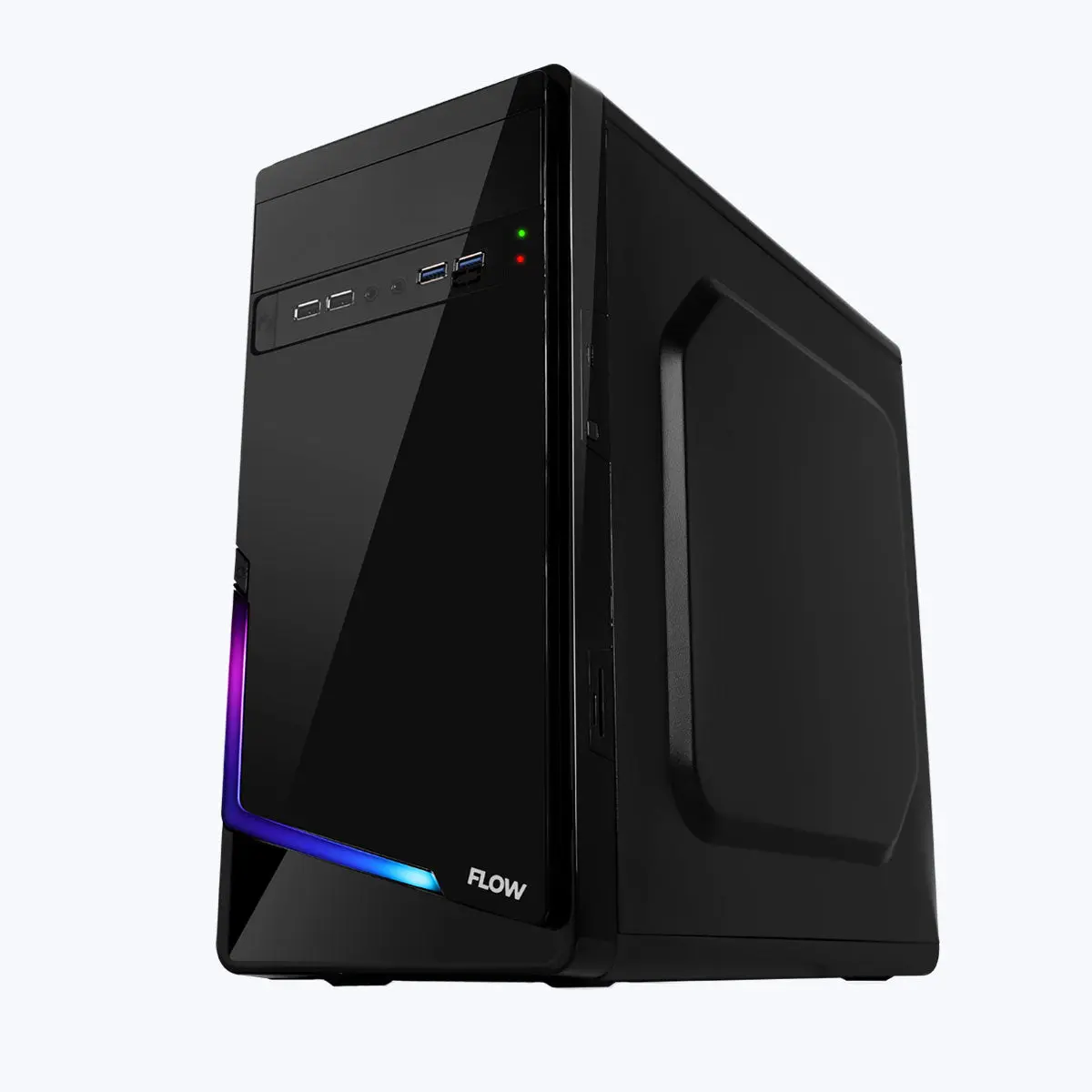 Zebronics Zeb-Flow — Mini Tower PC Cabinet (Micro-ATX)