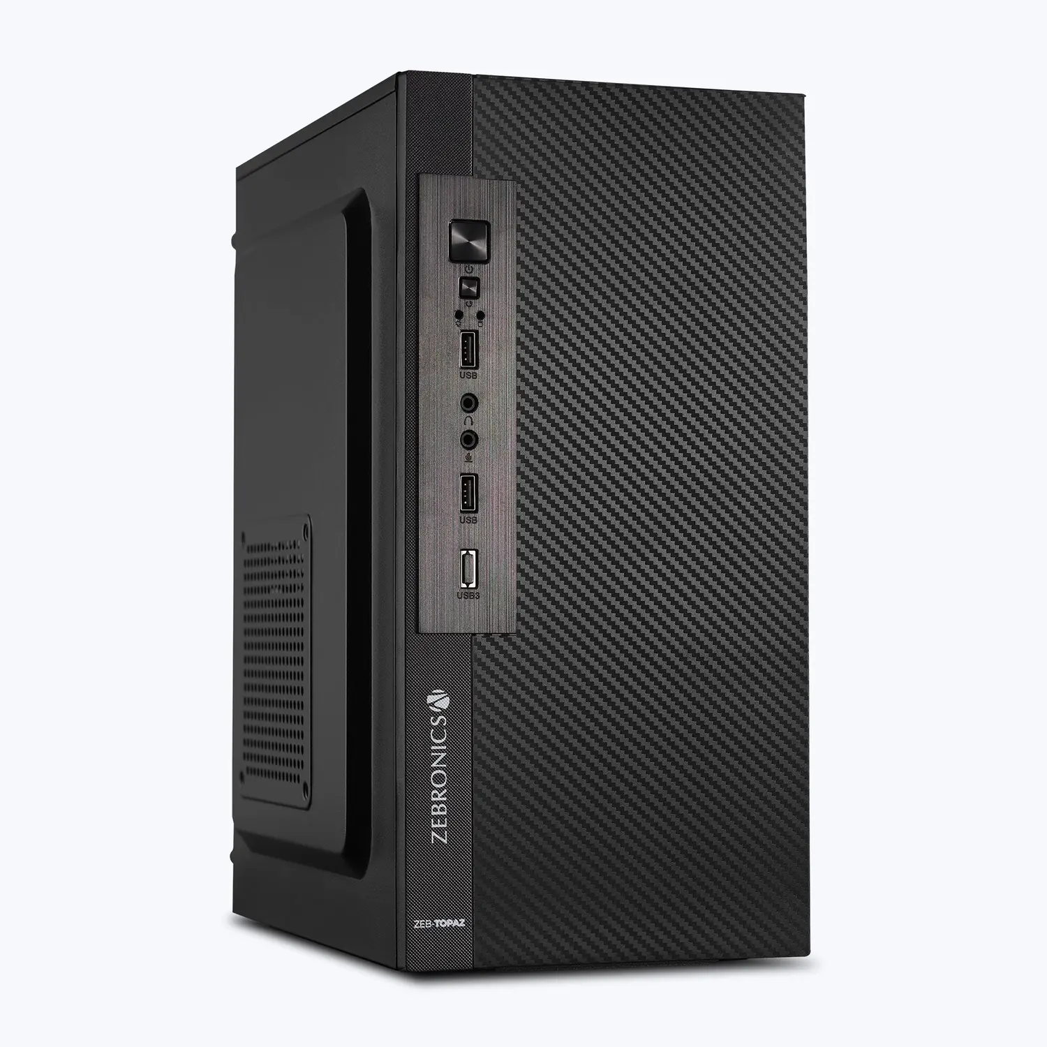 Zebronics Zeb-Topaz — Mini Tower PC Cabinet (Micro-ATX)
