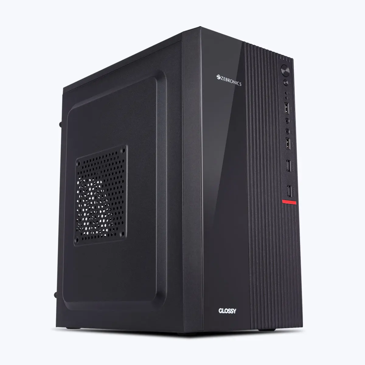 Zebronics Zeb-Glossy — Mini Tower PC Cabinet (Micro-ATX)