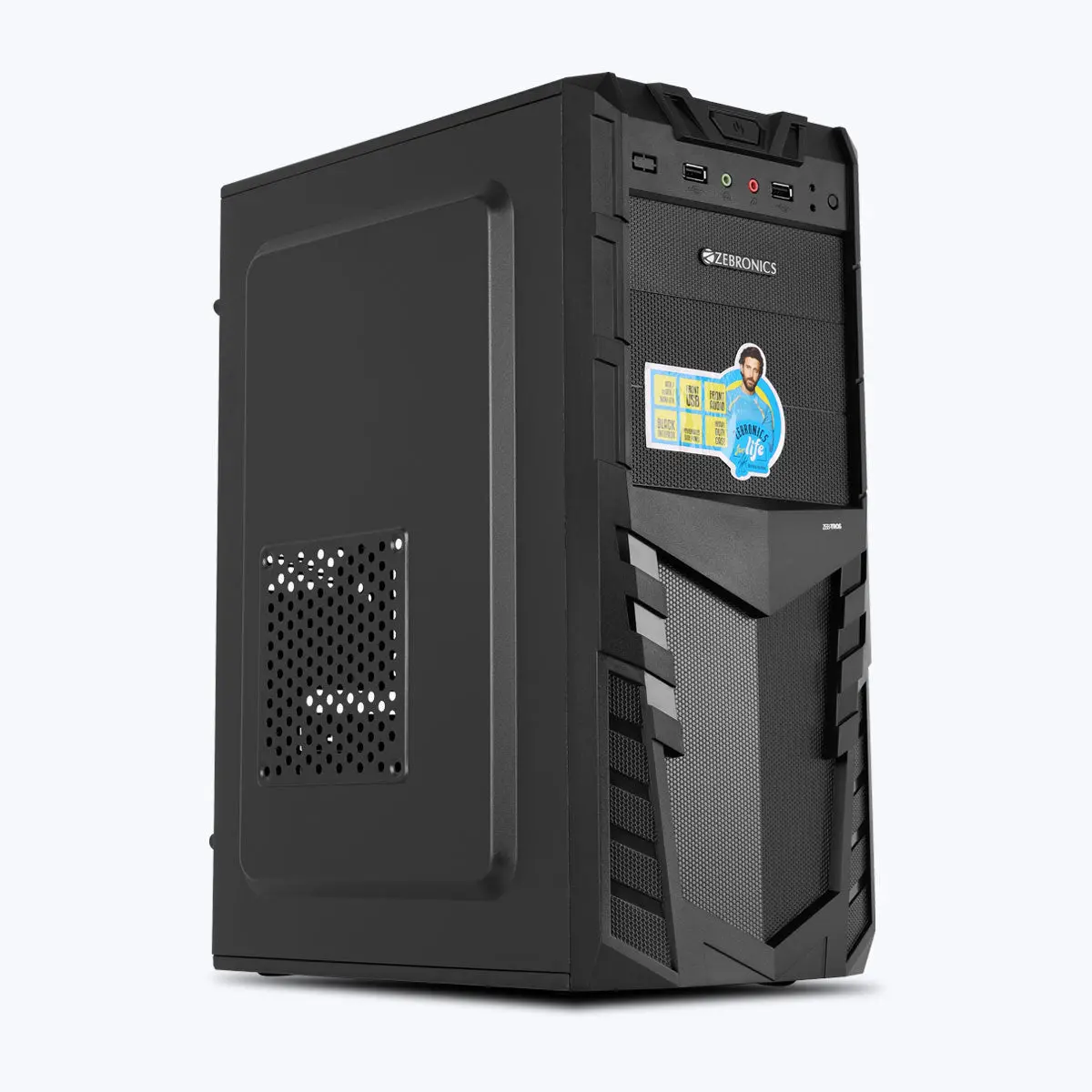 Zebronics Zeb-Tros — Mini Tower PC Cabinet (Micro-ATX)