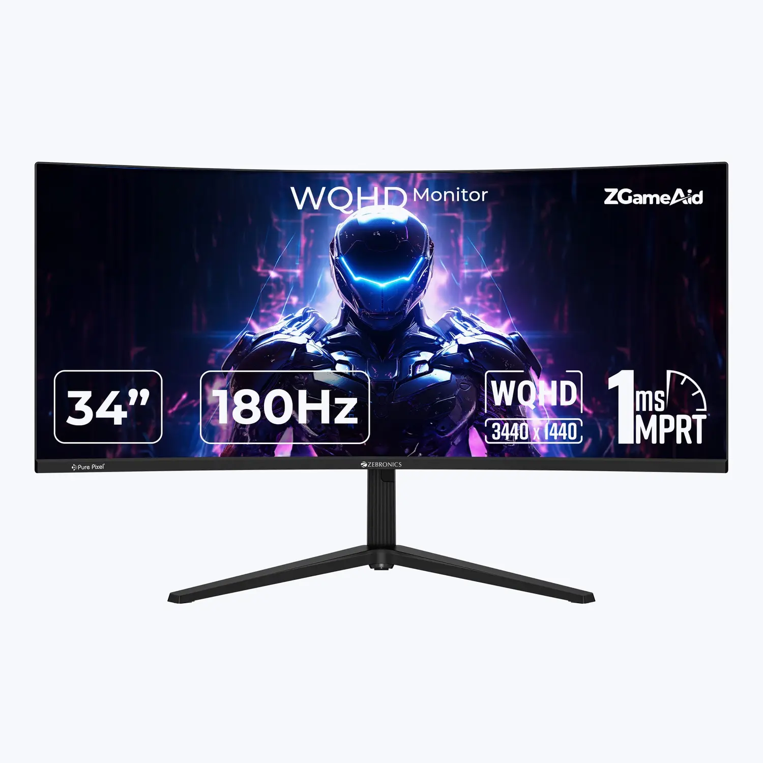 Zebronics ZEB-N34A 34-inch Ultrawide 180Hz Gaming Monitor