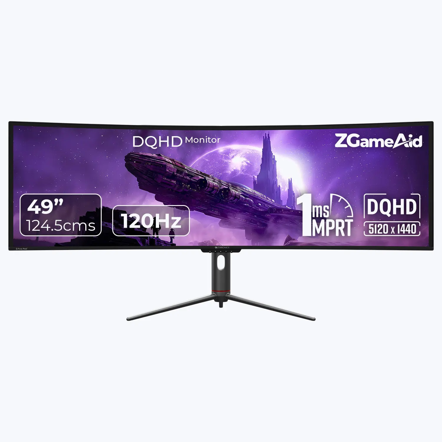 Zebronics ZEB-N49A 49-inch Ultrawide 120Hz Gaming Monitor