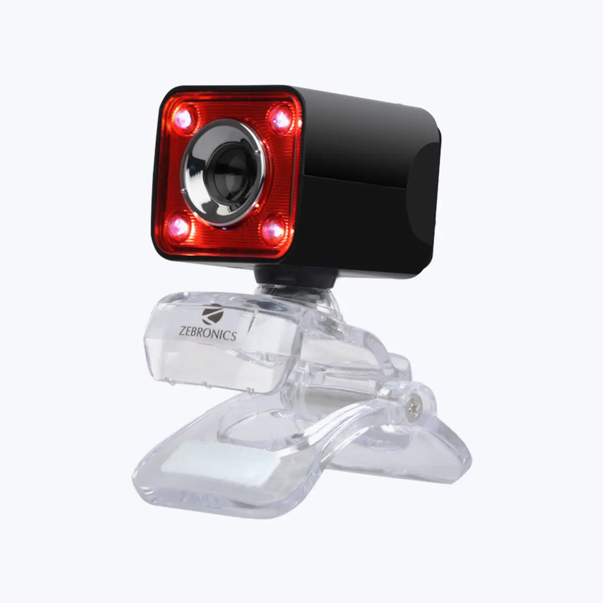 Zebronics Zeb Crystal Pro — Webcam, 480p VGA, 30fps