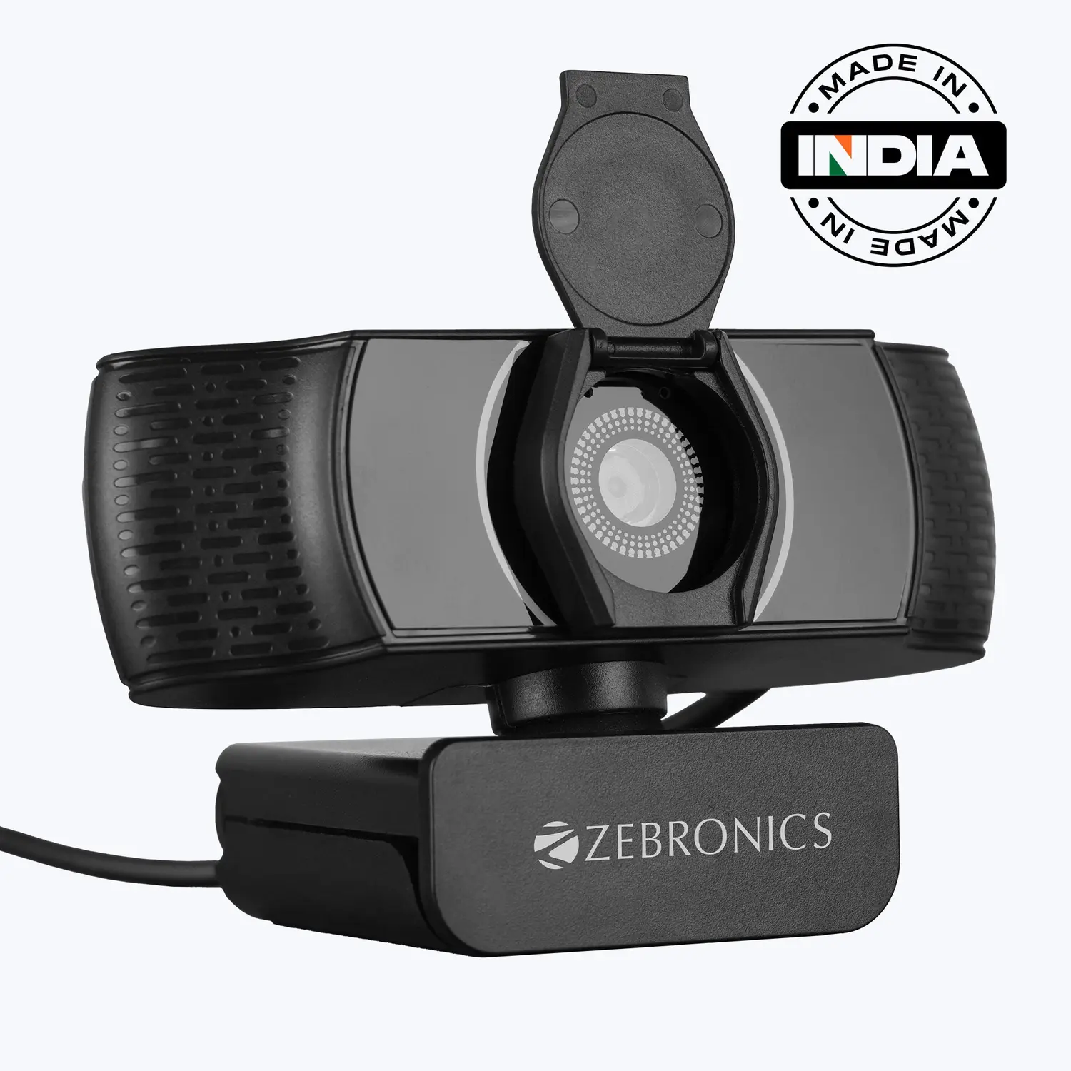 Zebronics Zeb Pure Plus — Webcam, 4K UHD, 30fps, Autofocus