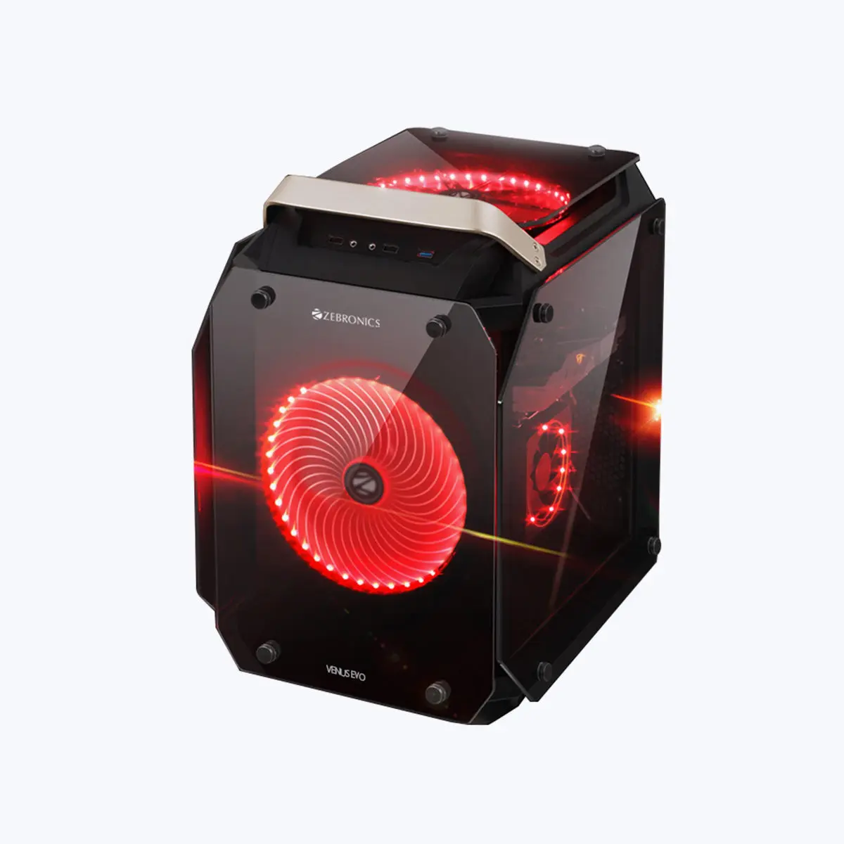 Zebronics Zeb-Venus Evo — Mid Tower PC Cabinet (ATX)