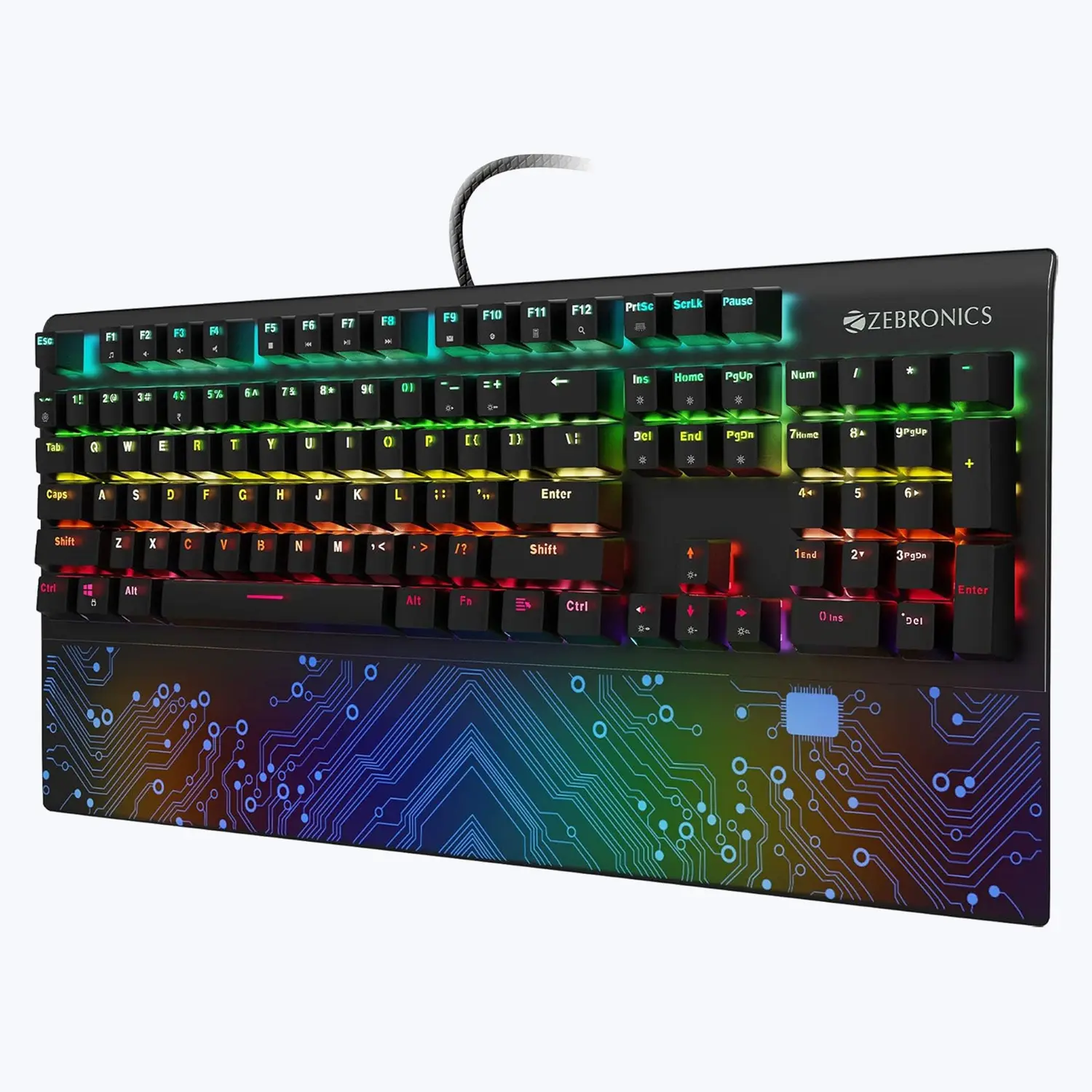 Zebronics MAX Chroma — Mechanical Gaming Keyboard, Outemu Brown, RGB
