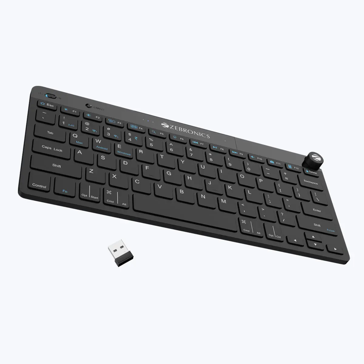 Zebronics Keypad X1 — Wireless Keyboard, multi-device wireless, compact
