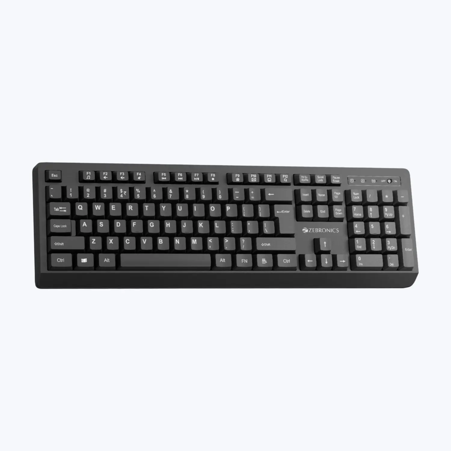 Zebronics Companion 116 K — Wireless Keyboard, 2.4 GHz wireless