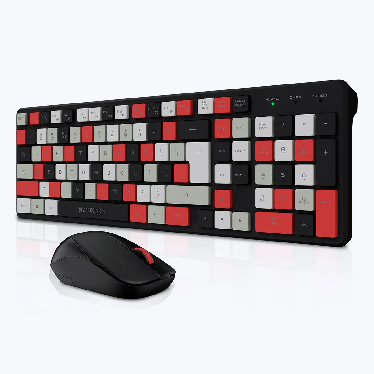 Zebronics Companion 111 — Wireless Keyboard + Mouse Combo, 2.4 GHz wireless