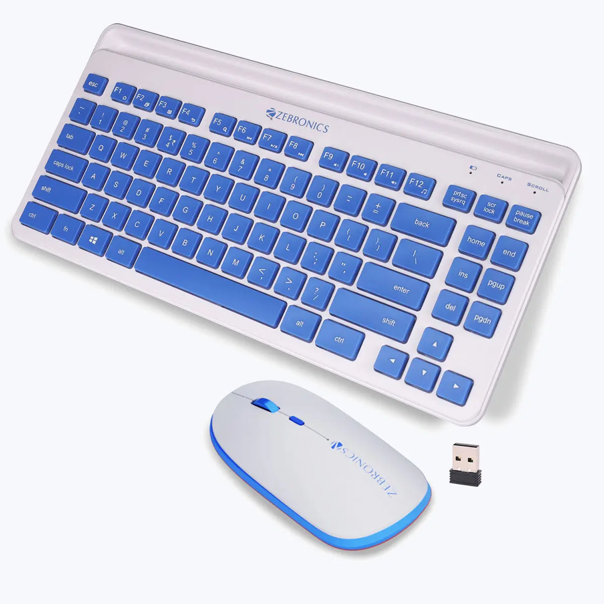 Zebronics Companion 114 — Wireless Keyboard + Mouse Combo, 2.4 GHz wireless