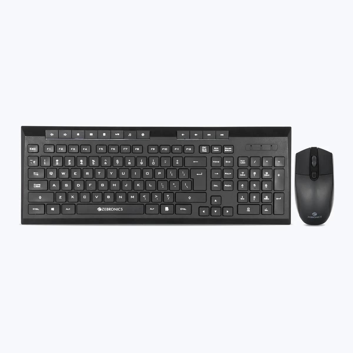 Zebronics Companion 109 — Wireless Keyboard + Mouse Combo, 2.4 GHz wireless