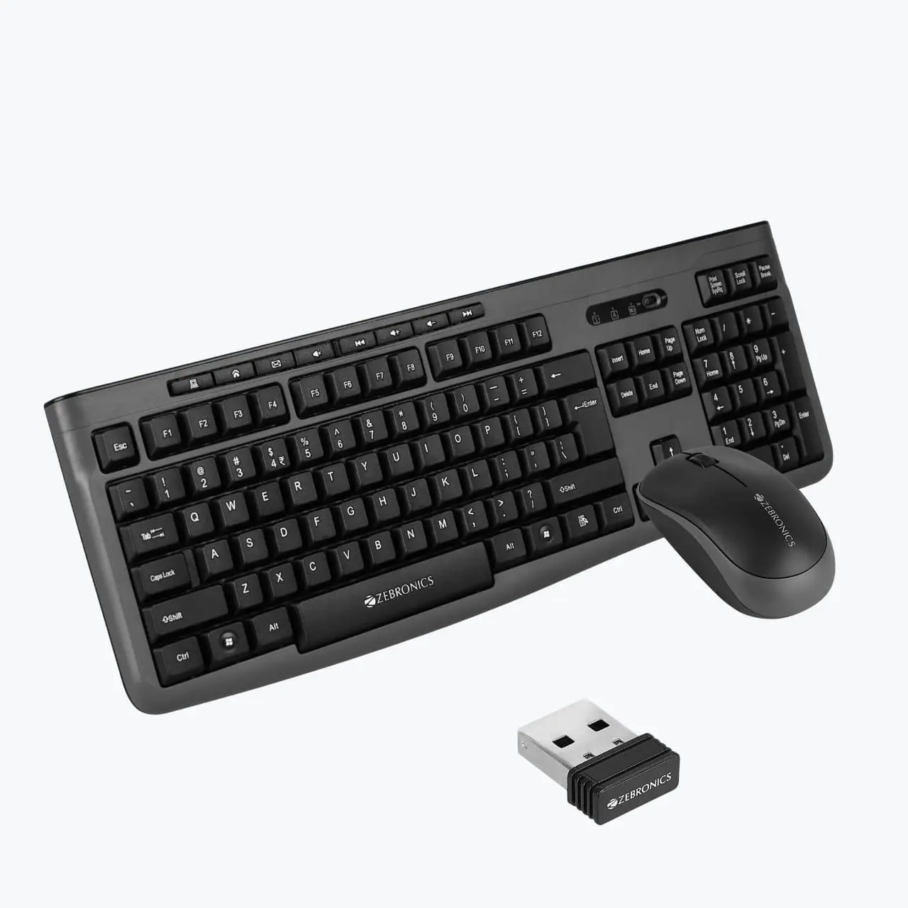 Zebronics Companion 112 — Wireless Keyboard + Mouse Combo, 2.4 GHz wireless