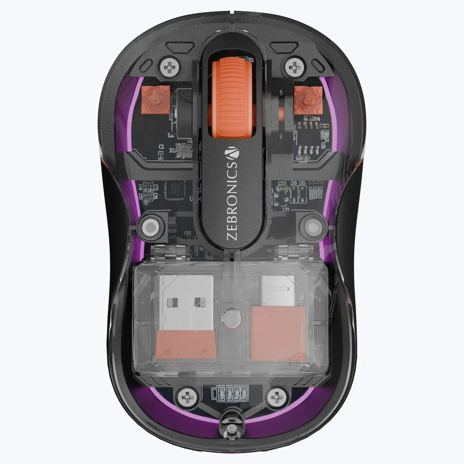 Zebronics Sheer Plus — Multi-device Wireless Optical Mouse, RGB