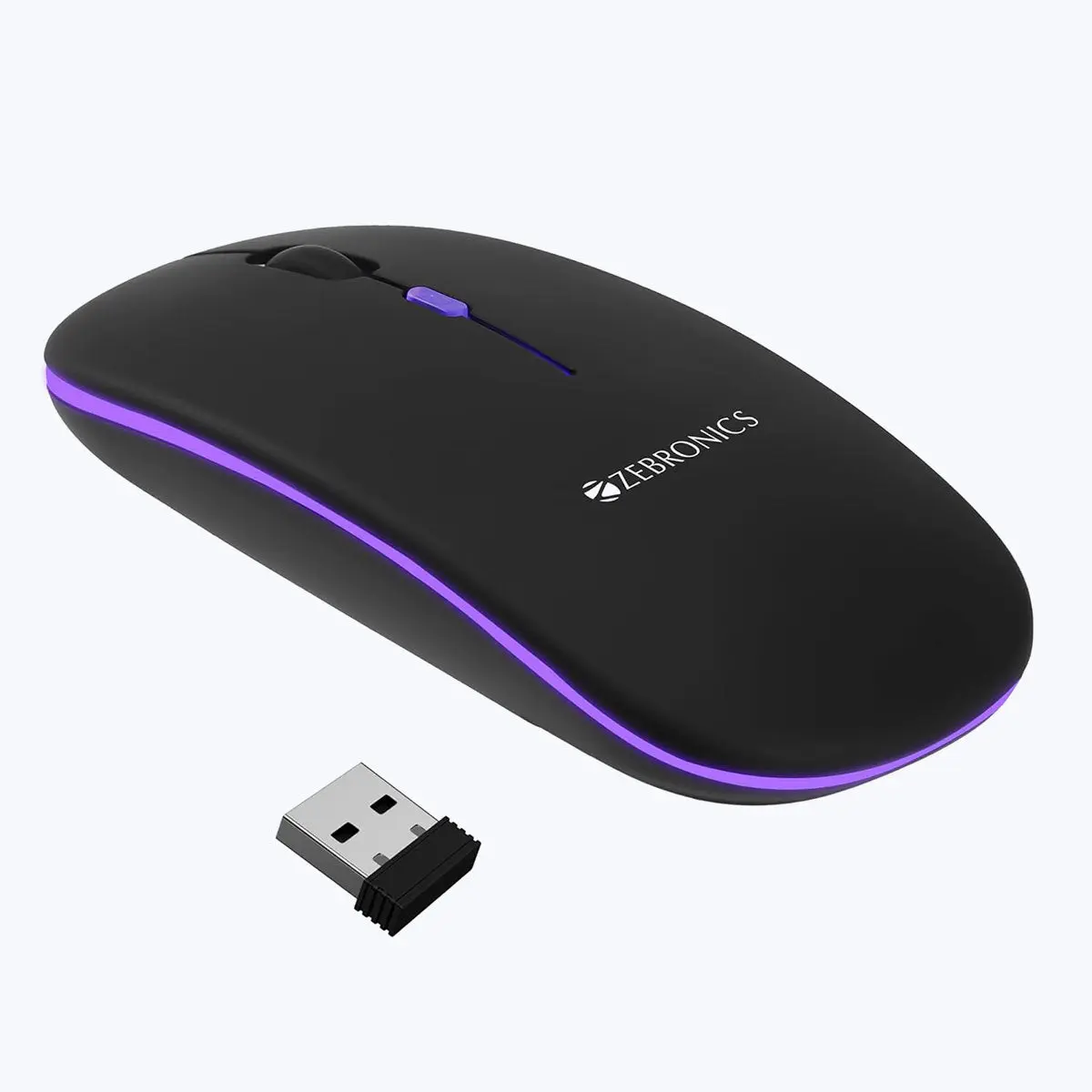 Zebronics Blanc — Multi-device Wireless Optical Mouse, 68 g lightweight