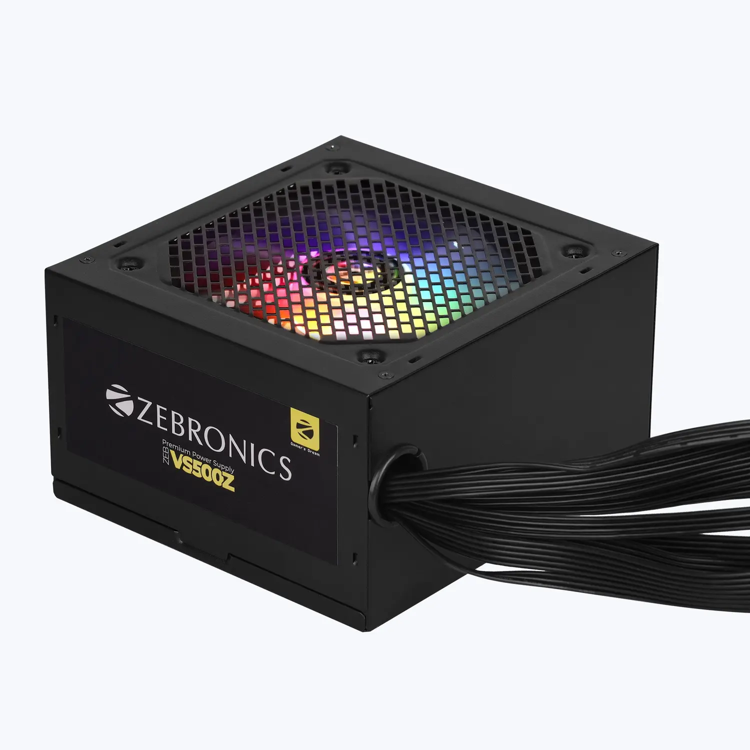 Zebronics ZEB-VS500Z (White) 500W — Uncertified Non-Modular Power Supply (White)