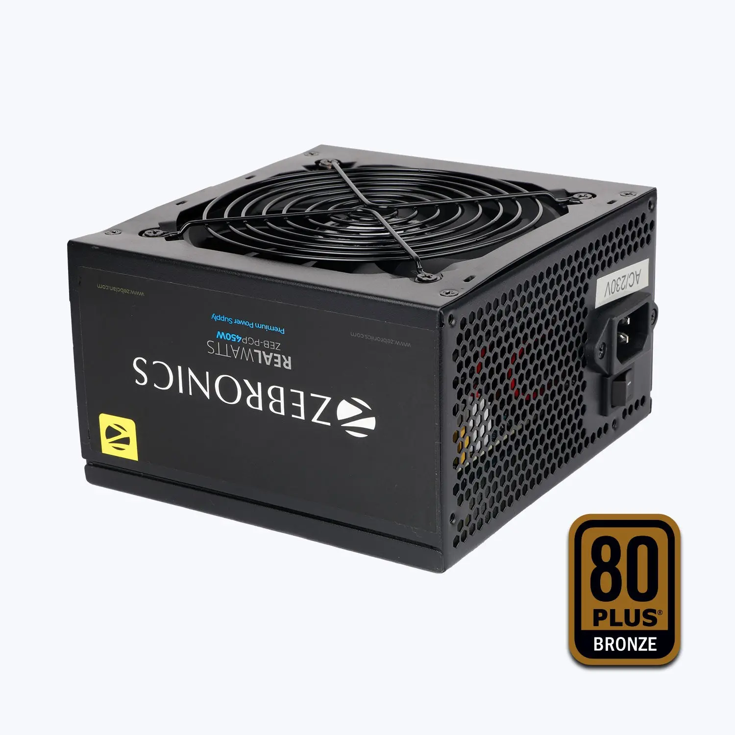 Zebronics ZEB-PGP450W 450W — 80+ Bronze Non-Modular Power Supply